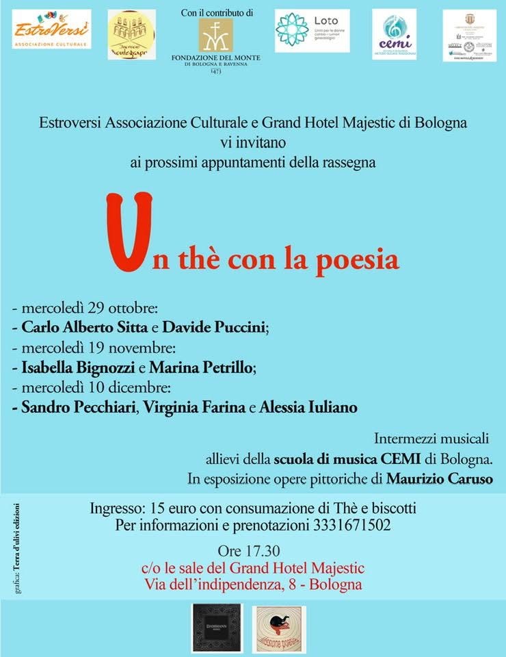 Un the con la poesia con Davide Puccini e Carlo Alberto Sitta a Bologna