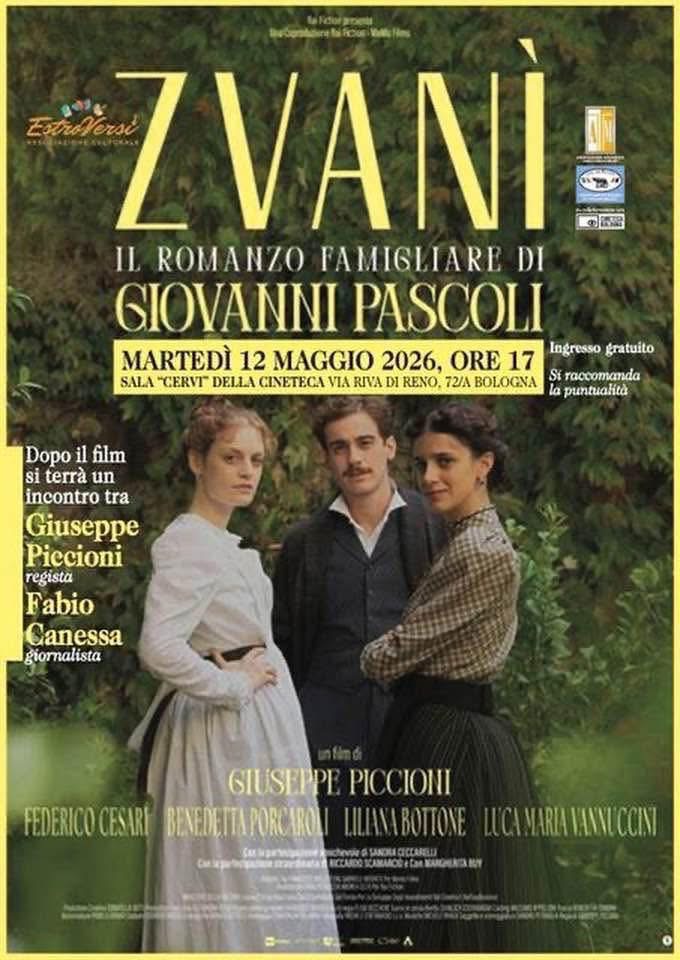 Proiezione film Zvanì di Giuseppe Piccioni su Giovanni Pascoli alla Cineteca di Bologna