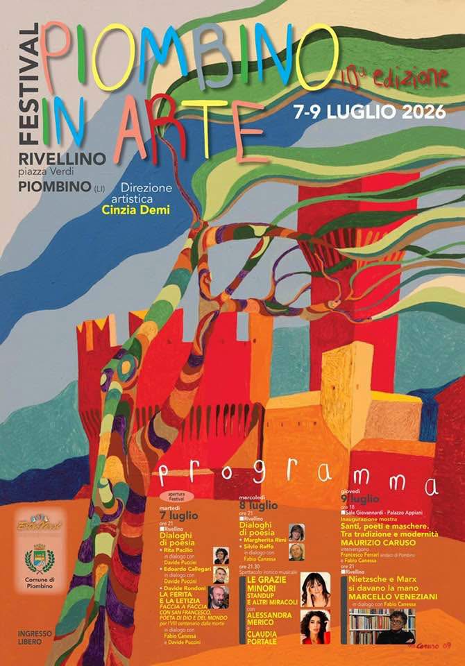 Piombino in Arte 2026 decima edizione EstroVersi - Programma festival